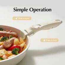 Removable Handle Cookware Replacement, Universal Detachable Pot Handle - White - View 3