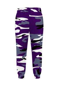 Plus Size Women's Fashion Camo Print Drawstring Waist Casual Long Pants