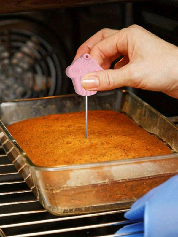 1 pieza Probador de pasteles de acero inoxidable - Herramienta de sonda de metal reutilizable para pasteles, herramientas de hornear, apta para el hogar, vacaciones, regalos diarios para amigos