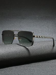 1 副男士金属框方形时尚眼镜，百搭街头风格 - 35050 - 查看 13