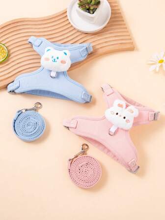 Cat Harness Leash Escape Proof Outdoor Cat Walking Vest Style Cat Chest Strap For Small Dogs