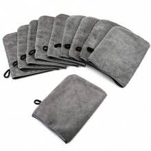 2pcs Soft Face Mitten Bath Spa Cloth,Microfiber Body Wash Mitts Reusable Makeup Remover Mitt Gloves, European Style Wash Cloth, 6*8inch