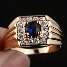 1 Stück eleganter 14K vergoldeter Verlobungs-/Ehering mit funkelnden Mehrfarbkubikzirkonia, geeignet für Bräute, luxuriöser Schmuckimitat für Frauen & Männer