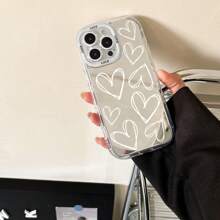 Ốp điện thoại tích hợp gương này cũng có thể dùng như gương trang điểm, tương thích với iPhone 16/7/8/11/12/13/14/15/X/XR/Xs/Plus/Pro/Pro Max/SE2 - Trong sáng - Xem 3