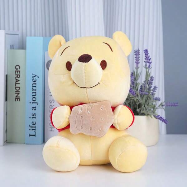 Miniso Muñeca de peluche sentada sosteniendo una galleta de la serie MINISO