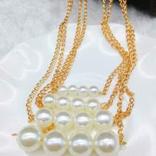 1pc Elegant Multilayer Faux Pearl Necklace, Jewelry Accessory For Weddings, Parties, Valentine's Day Gift - 4-layer Pearl Necklace - View 4