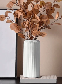1 件装塑料花瓶、花盆、人造花瓶、花卉容器、家居装饰花瓶、干花花瓶、鲜切花花瓶、DIY 花盆、种子托盘，适用于家居装饰、桌面装饰、干/鲜花插花 - 黑色 - 查看 8