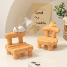 1pc Cute Cartoon Chair Desk Organizer, Mobile Phone & Tablet Stand