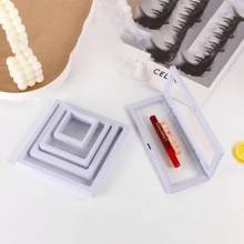 5pcs Transparent Dustproof PE Box Thin Film Floating Display Box For Rings, Jewelry, Necklace Packaging & Storage For Women Storage Organizer Travel Essentials Father Gift Back To School