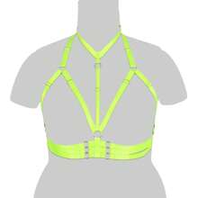 Women Plus Size Harness Strappy Hollow Out Cross Elastic Cage Bra Cupless Bra Body Lingerie For Ladies - Multicolor - View 14