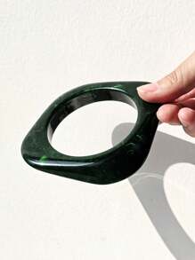 1 chiếc vòng tay nhựa xoắn màu xanh lá cây đậm cổ điển Exaggerated Alien dành cho nữ vòng tay cổ điển - Nhiều màu - Xem 16