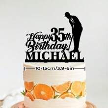 1Pc Personalized Golfing Cake Topper, Golf Birthday Cake Topper, Golf Player Birthday Decorations, Male Retirement Cake Topper, Golf Theme Party - Multicolor - View 7