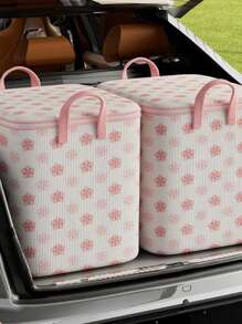 1pc, Large Capacity Waterproof Storage Bag - Durable Nylon, Non-Woven Fabric, Thickened Design Of Quilts And Clothing - Ideal For Family Organization And Holiday Packaging, Quilt Bags, Luggage Storage Bins,Room Decor,Bedroom Decor,Home Decor