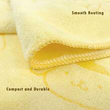 Miniso Sanrio Characters Cute And Soft 140cm/55.1inch * 74cm/29.1inch Microfiber Pattern Bath Towel(1PC) - Yellow - View 4