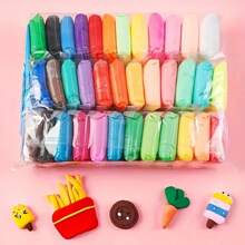 1 set de 36 colores de arcilla ultraligera para modelos y figuritas, masa de modelar colorida, mejora la habilidad de las manos (incluye herramientas)