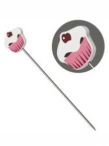 1pc Stainless Steel Cake Tester Skewer - Reusable Metal Baking Probe Pick Tool For Cakes, Baking Tools, Suitable For Home, Holiday, Daily Gifts For Friends - Multicolor - View 10