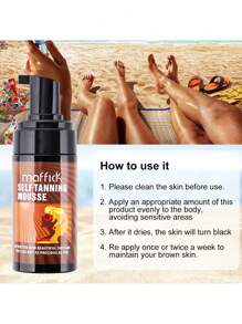 自助晒黑摩丝，古铜色，让肌肤自然亮泽，保湿，无需日光浴 - 彩色 - 查看 9