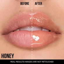 HUDA BEAUTY Lip Gloss Plumper For Fenty Beauty High-Shine Non-Sticky Formula With Vitamin E Lip Filler Effect & Hydrating Gloss 0.13 Oz/3.9 ML-Faux Filler Shiny Non-Sticky Lip Gloss-Size 0.13 Oz / 3.9 ML - Honey - 查看 2