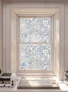 1 Cuộn Phim Cửa Sổ Chặn Tia UV, Phim Dán Cửa Sổ Bằng Nhựa Vinyl Mờ Tĩnh Điện Cho Phòng Tắm, Trang Trí Nhà Cửa, Kiểm Soát Nhiệt, Bảo Vệ Sự Riêng Tư, Chống Chói, Chống Vỡ, Nhiều Kích Cỡ, Dễ Lắp Đặt, Không Dính - Nhiều màu - Xem 5