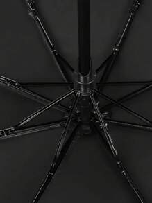 Mini paraguas de bolsillo ligero a prueba de viento, duradera, Plegable, portátil, protector solar - Negro - Ver 3
