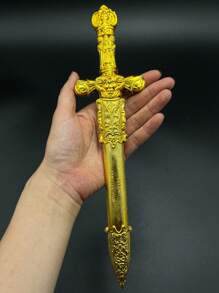 1pc Prop Replica Plastic Toy Sword For Stage Performance, Knight Sword, Caribbean Pirates Costume Accessory Halloween - Multicolor - View 3