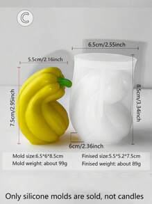 Patterned Pumpkin Shaped Mold, Realistic Pumpkin Shaped Silicone Mold, Easy To Disassemble And Clean, Supports Batch Replication For Candles, Compatible With Plaster Sculptures And Creative Doodles, DIY Hobby And Art Class, Garden Patio Flower Pot Decor, Resin Crystal Office Desk Home Bedroom Hallway Art Piece, Suitable For Spring, Autumn, Thanksgiving, Halloween And Other Festivals Gifts Birthday Graduation - White - View 8