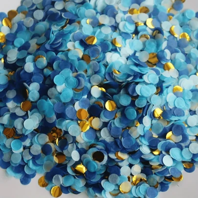 1000/2000pcs Colorful Round Confetti, Tabletop Decoration Party Supplies, Suitable For Homes, Hotels, Birthday Parties, Festivals And Various Occasions To Enhance The Festive Atmosphere And Provide Visual Enjoyment, Can Be Placed Inside Balloons Or Scattered In The Air To Increase Visual Effects, Wedding