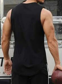 Sparta Warrior Symbol Tank Top New Arrival Men's 100% Cotton Training Gym Fashion Summer 2025 - màu đen - Xem 2