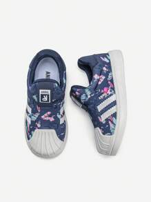 Annil Children's Shoes Boys Girls Shell Head Board Shoes Sneakers Shoes Spring - Blue - View 6