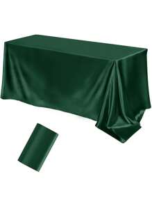 1PC Luxury Satin Tablecloth Glittering Rectangular Fabrics Of Various Colors Perfect For Weddings, Ceremonies, Festivals And Birthday Parties Multifunctional Dining Table Layout | Elegant Tablecloth | Tablecloth