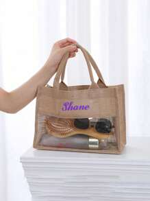 Túi đay trong mờ cổ điển tùy chỉnh, Túi xách du lịch bãi biển Túi tote thông thường, Túi quà tặng tiệc cưới, Túi xách dung tích lớn, Thích hợp cho mọi mùa làm quà tặng cho bạn bè và gia đình, Di động, Đa chức năng, Đa năng, Sức chứa lớn, Nhẹ, Chức năng, Thiết thực, Đa mục đích, Nhiều màu sắc, Dễ thương, Đáng yêu, Kawaii, Y2K, Cảm giác kỳ nghỉ / Kỳ nghỉ, Giải trí, Đi làm, Công sở thường ngày, Tùy chỉnh, Cá nhân hóa, Độc đáo, Tùy chỉnh, Túi du lịch, Túi tote lớn, Bạn gái, Bạn trai, Gia đình, Bạn bè, Cho hoạt động ngoài trời / Đi chơi / Du lịch / Đi bộ đường dài / Sân vận động / Thể thao / Leo núi, Cho công việc / Đi làm / Công việc / Văn phòng, Kỳ nghỉ - Nhiều màu - Xem 7