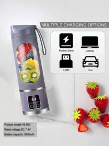 RAF Portable Mini Blender & Juicer - USB Rechargeable, Wireless Personal Blender With Stainless Steel Blades, Ideal For Smoothies And Shakes, Perfect For Outdoor Use, Ideal Christmas Gift, Available In 3 Colors