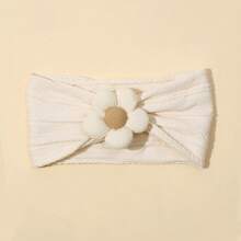 5 种颜色婴儿花朵头带，柔软女婴头带尼龙头带，适合女婴婴儿洗澡，适合新生儿婴幼儿的花朵发饰 - 彩色 - 查看 10