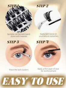 576 件 Colash 单根头发厚度 0.05 毫米，80D+100D 睫毛夹 D 卷曲 8-16 毫米混合长度，浓密自然眼部放大，在家轻松 DIY，可重复使用，超轻，适合所有场合