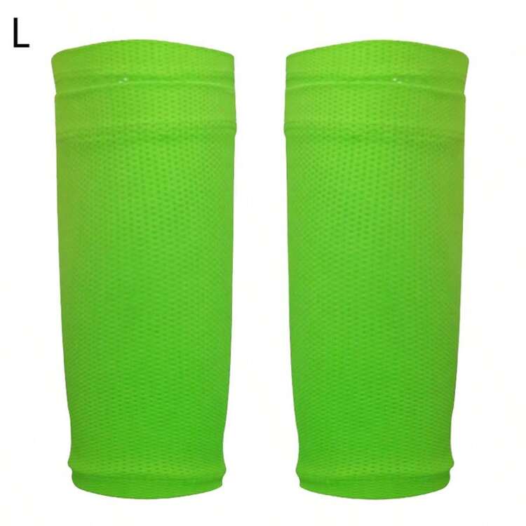1 Pair Soccer Shin Guards With Pockets, Breathable Soft Double-Layer Sports Leg Protectors, Outdoor Sports Equipment - Multicolor - View 17