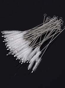 5/10/20/50 超长不锈钢清洁刷、可重复使用的吸管清洁刷、厨房清洁用品、管道清洁器、吸管清洁器，非常适合清洁玻璃硅胶金属吸管和水瓶吸管杯。