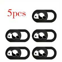 5 piezas de cubierta deslizante ultra para webcam - Pegatinas de privacidad de cámara de PVC, adecuadas para dispositivos en general, fáciles de aplicar, diseño elegante y sutil, a prueba de agua, a prueba de golpes, resistente a caídas, resistente a arañazos, antihuellas dactilares, cubierta completa