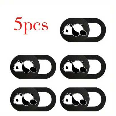 5 pezzi Copertura per webcam ultra scorrevole - Adesivi per privacy della telecamera in PVC, adatti per dispositivi generali, facili da applicare, design alla moda e sottile, impermeabile, antiurto, anti-caduta, anti-graffio, anti-impronta digitale, copertura completa