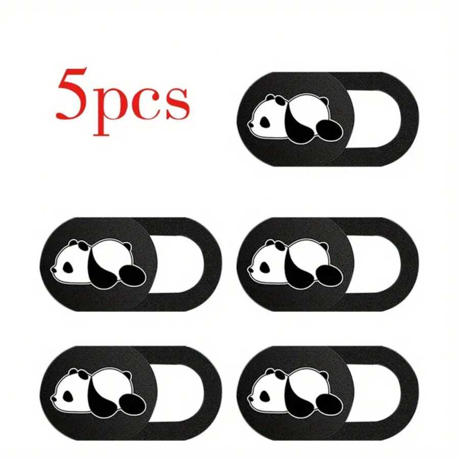 5 piezas de cubierta deslizante ultra para webcam - Pegatinas de privacidad de cámara de PVC, adecuadas para dispositivos en general, fáciles de aplicar, diseño elegante y sutil, a prueba de agua, a prueba de golpes, resistente a caídas, resistente a arañazos, antihuellas dactilares, cubierta completa