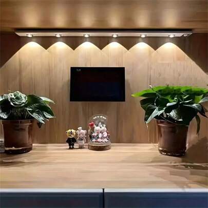 3 Cores Regulável Led Luminária USB Recarregável Lâmpada Sensor De Movimento Luz para cozinha e Sala