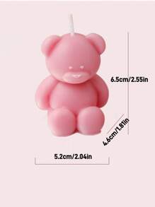 4pcs/2pcs/1pc New Rose Flower Wax Candles (3.93in) / Creative Bear Aroma Candles (2.55in), Smokeless Candles/Gift, Decorations, Gifts, Birthday Candles, Birthday Decoration, Suitable For Home Living Room/Bedroom/Kitchen/Dining Table Candle Decor, Gifts For Women, Father's Day/Birthday/Graduation/Party Holiday Decoration Candles, Easter, Candle, Autumn, Scented Candles, Wedding Decor, Pink Candles, Wedding, Bedroom Decor, Room Decor, Home Decor - Multicolor - View 10