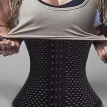 High Compression Abdominal Shaping Corset Belt - màu đen - Xem 1