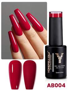 10ML YOKEFELLOW Orange Gel Nail Polish Set, Pumpkin Orange Color Red Black Semi-Permanent Fall Acrylic Nails Set Collection For Nails Soak Off UV/LED For Home Salon Nail Art DIY And Holiday Gift Collection For Women Girls - 彩色 - 查看 13