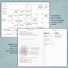1 份 2025 计划表：2025 年月度、每周和每日计划表，用于规划您的成功 - A5 尺寸精装随时开始并实现您的目标