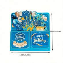 A Unique 3D Pop-Up Birthday Card Box With Envelope And Note - Hand-Engraved Laser-Cut Paper Sculpture Design - Personalized Pop-Up Greeting Card For Family, Friends And Loved Ones - Perfect For Valentine's Day And Birthday Celebrations