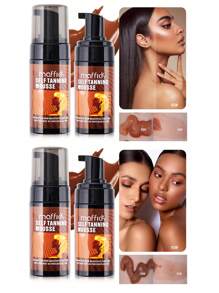 自助晒黑摩丝，古铜色，让肌肤自然亮泽，保湿，无需日光浴 - 彩色 - 查看 4