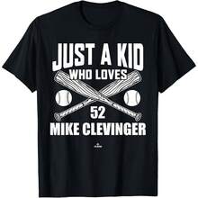 Just A Boy Who Loves Mike Clevinger Chicago Baseball MLBPA T-Shirt Women's Plus Size Graphic Tee - Black - View 1
