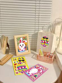 Anime Bunny Sticker Set Large Sticker Notebook Holiday Party Party Supplies Party Decorations Festive Birthday Accessories Party Small Gift Party Supplies Set