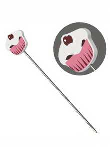 1pc Stainless Steel Cake Tester Skewer - Reusable Metal Baking Probe Pick Tool For Cakes, Baking Tools, Suitable For Home, Holiday, Daily Gifts For Friends - Multicolor - View 7