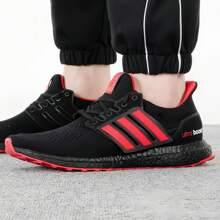 Adidas Zapatillas de correr ULTRABOOST 1.0 DENIM ligeras de malla transpirable - Negro - Ver 2